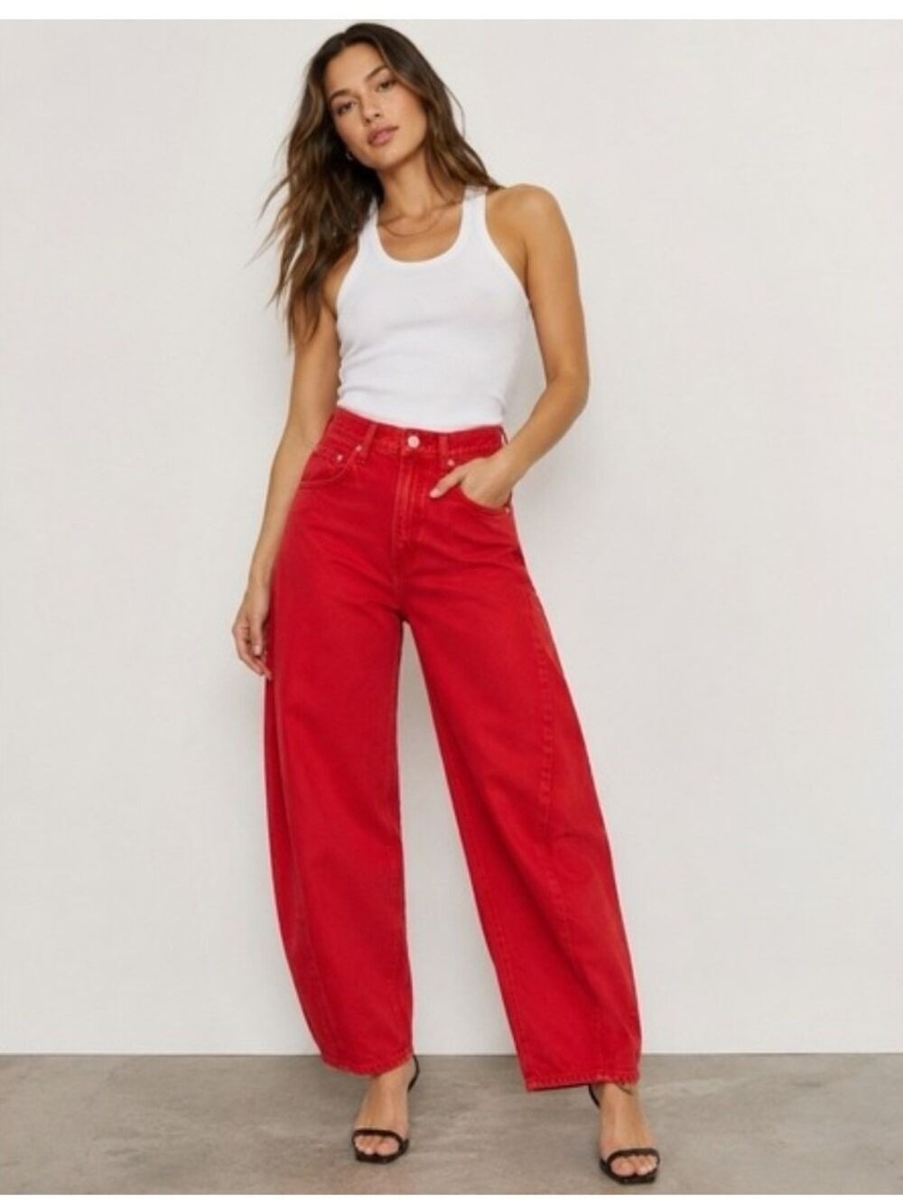 AGOLDE Tomato Twist Barrel Jeans